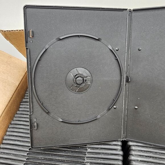 Empty Black Slim DVD Cases, Qty 75, Brand New - Picture 6 of 15